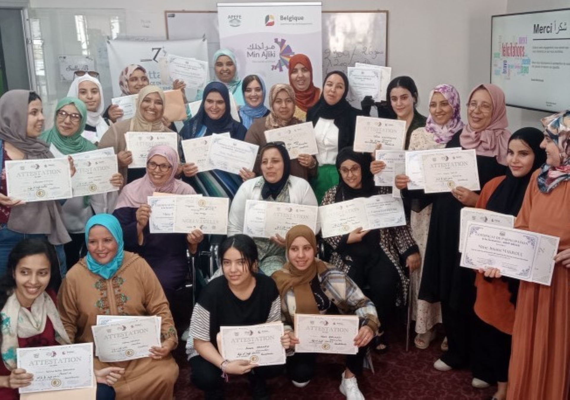 Más de 600 jóvenes de Aïn Sebaâ (Marruecos) aumentan sus capacidades para incorporarse al mercado laboral